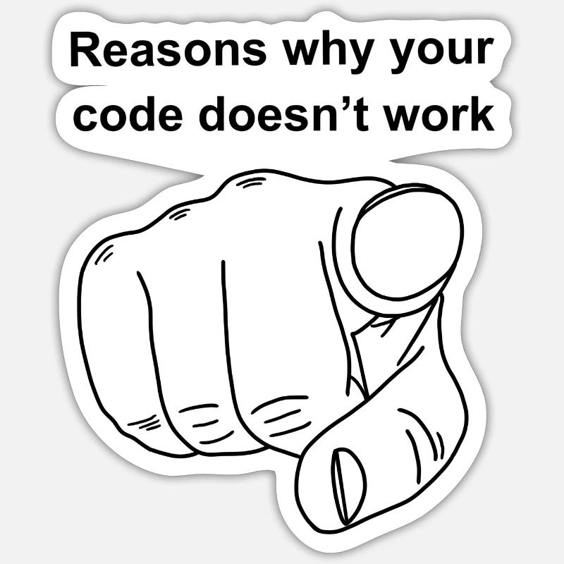 Du bist das Problem Sticker Größe S (10 x 10 cm)