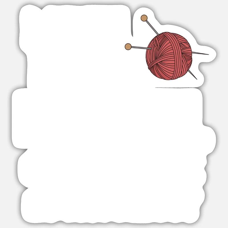 I'm knitting fast enough, does that count as aerobics? Sticker size S (10 x 10 cm)
