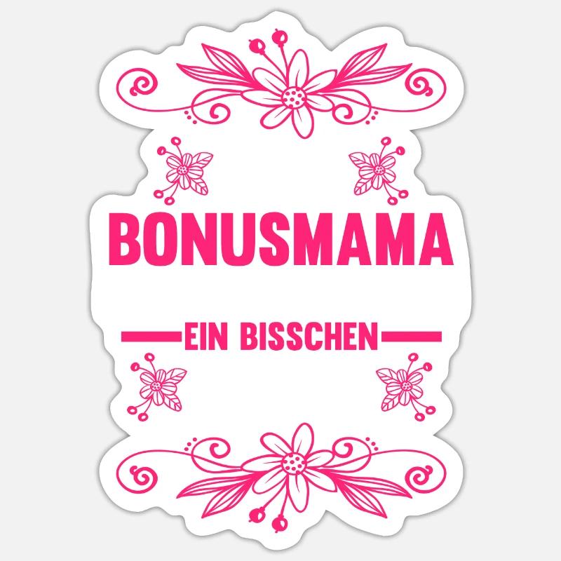Stiefmutter Stiefmama Bonusmama - Sticker Größe S (10 x 10 cm) - Mattweiß