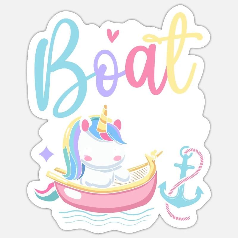 Bootfahren Bootsführer Bootsfahrer Sticker Größe S (10 x 10 cm)