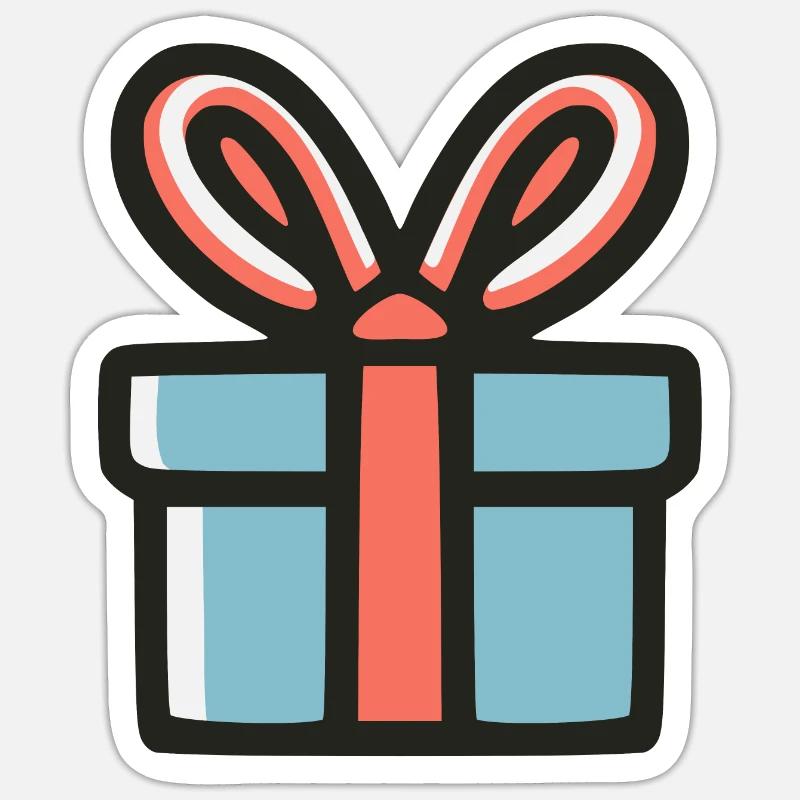 Geschenk Box Sticker Größe S (10 x 10 cm)