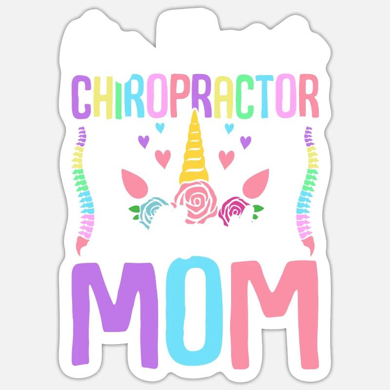 Chiropractic Chiro - Sticker size S (10 x 10 cm) - white matte