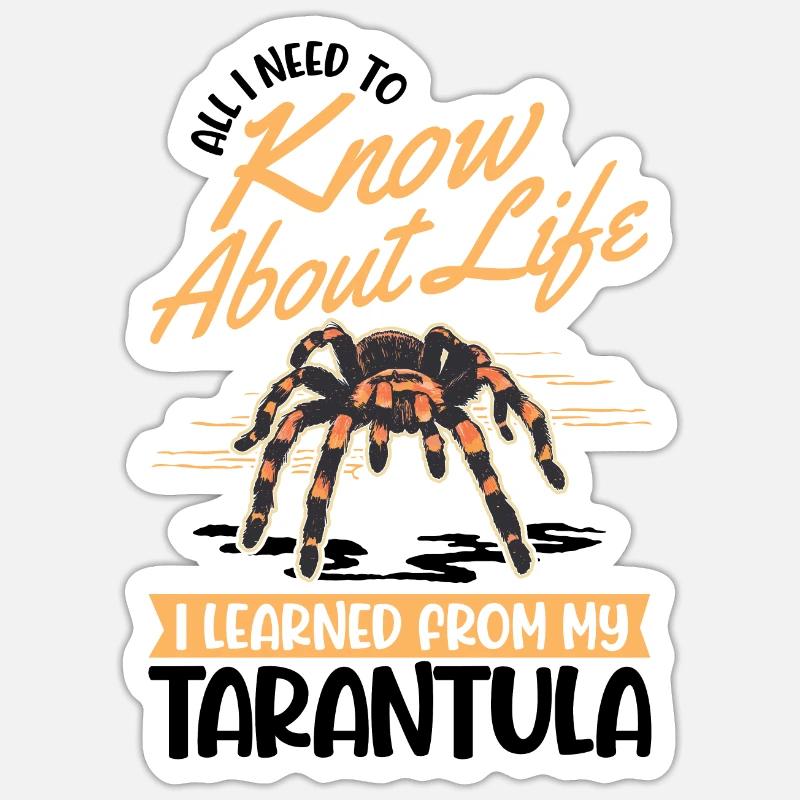 Tarentule Araignée Tarentule - Sticker taille S (10 x 10 cm) - blanc mat