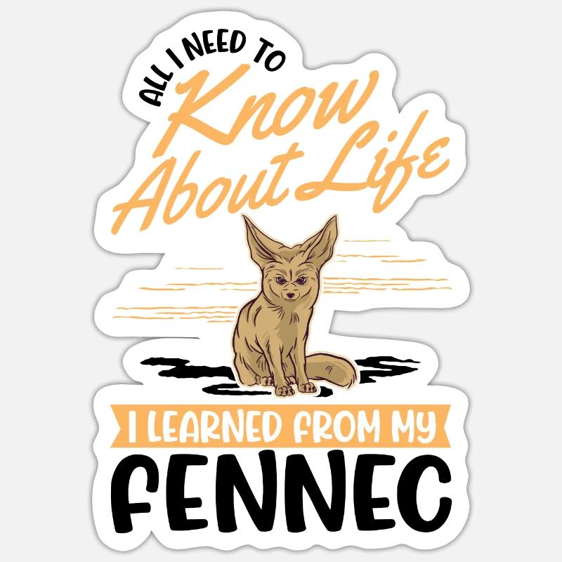 Fennec Gift Desert Fox Sticker size S (10 x 10 cm)