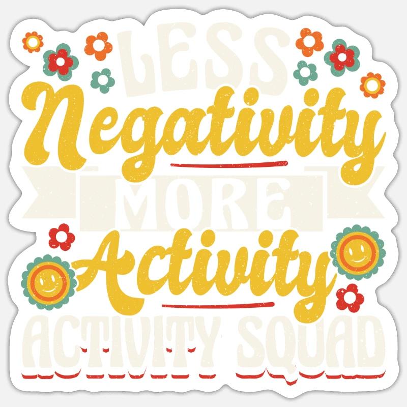 Groovy Activity Director Activity - Sticker Größe S (10 x 10 cm) - Mattweiß