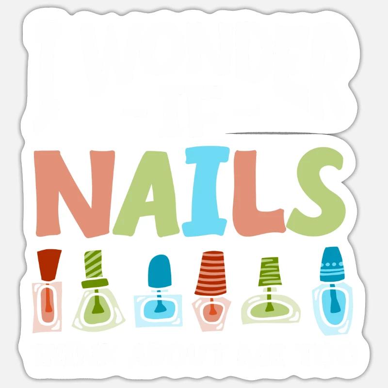 Nageltechniker Nagelstudio Nail Tech Sticker Größe S (10 x 10 cm)