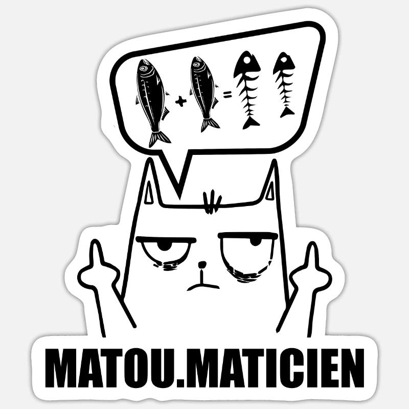 Mathématiques, Mathématicien, Fan de Math Sticker taille S (10 x 10 cm)