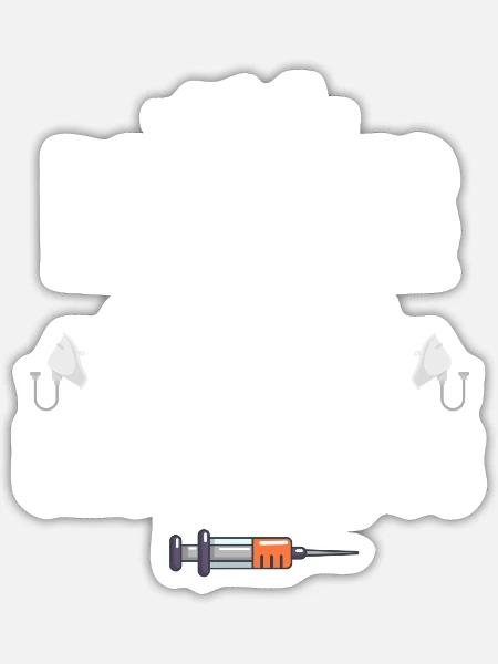 Nicht Alle Patienten Hören Zu, Einige Sind - Sticker Größe S (10 x 10 cm) - Mattweiß