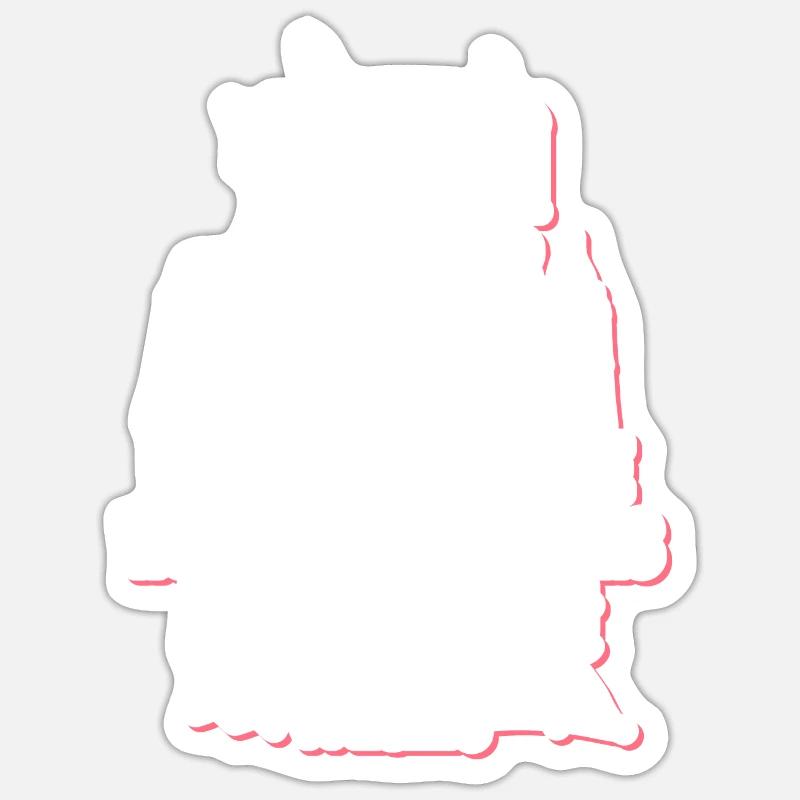 Compagnons de voyage - Sticker taille S (10 x 10 cm) - blanc mat
