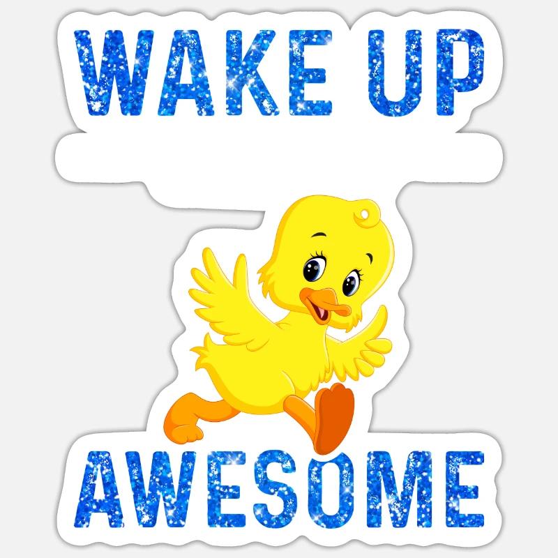 Wake Up Uncle Is Great Gift Idea Sticker size S (10 x 10 cm)