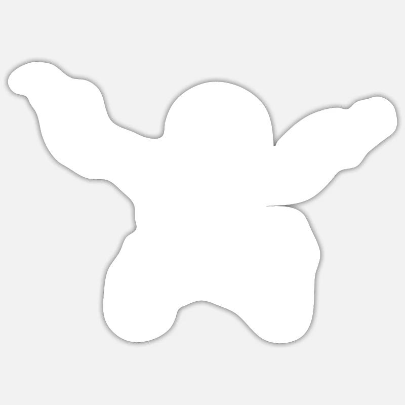 Indoor Skydiving - Sticker size S (10 x 10 cm) - white matte