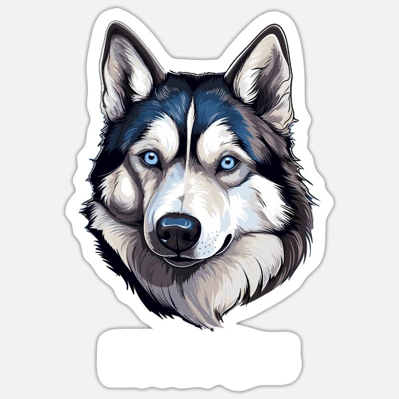 Rauque - Sticker taille S (10 x 10 cm) - blanc mat
