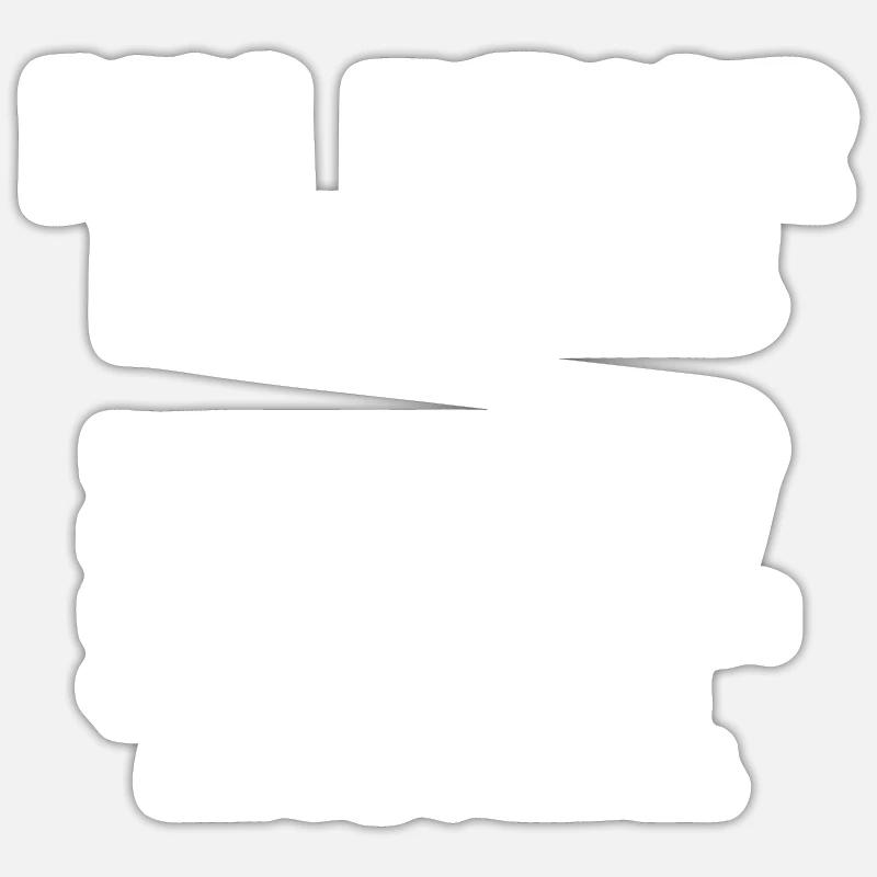 Café Café Witzig - Sticker taille S (10 x 10 cm) - blanc mat