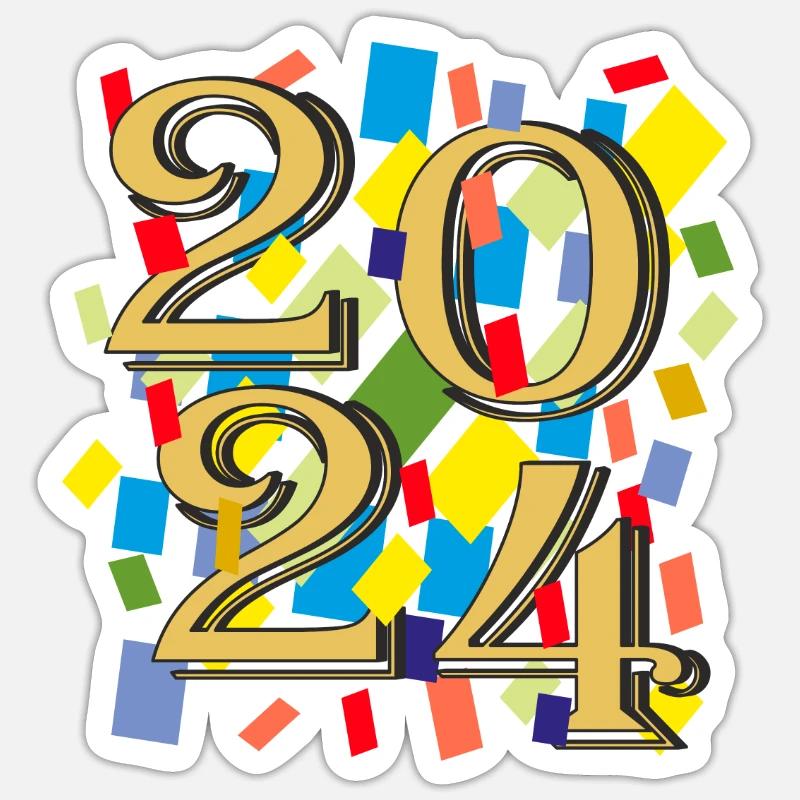2024 - Sticker taille S (10 x 10 cm) - blanc mat