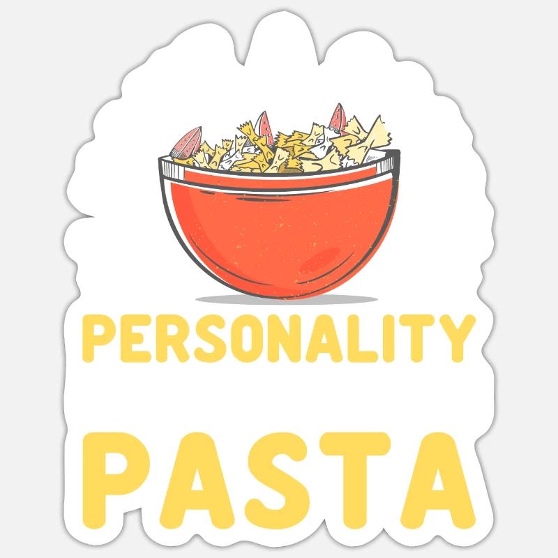 Cuisine italienne - Sticker taille S (10 x 10 cm) - blanc mat