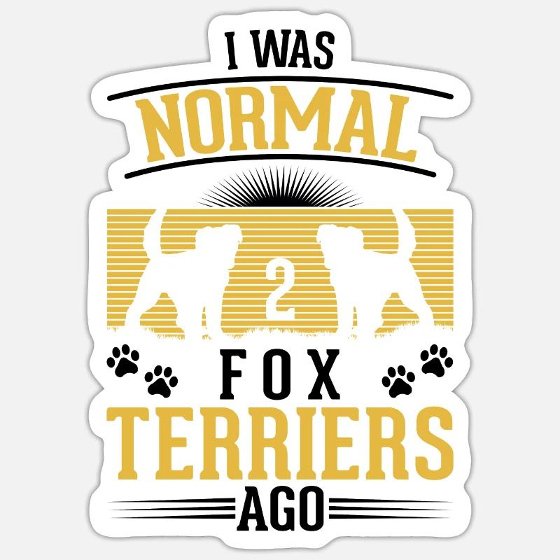 Fox Terrier Wirehaired Gift - Sticker size S (10 x 10 cm) - white matte