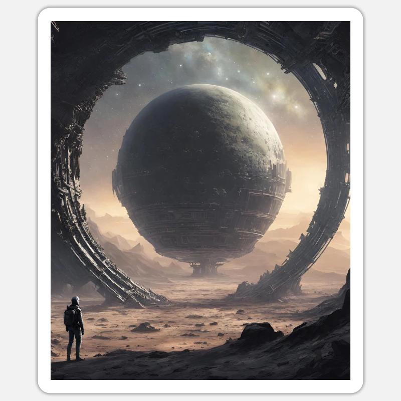 Astronomie - Sticker Größe S (10 x 10 cm) - Mattweiß