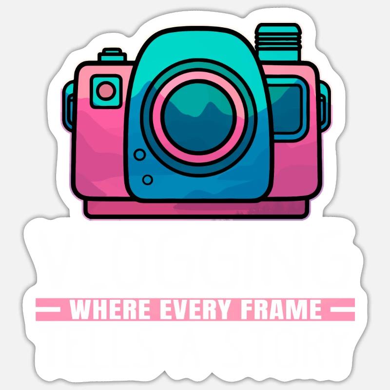 Vlogging où chaque image raconte une histoire Sticker taille S (10 x 10 cm)