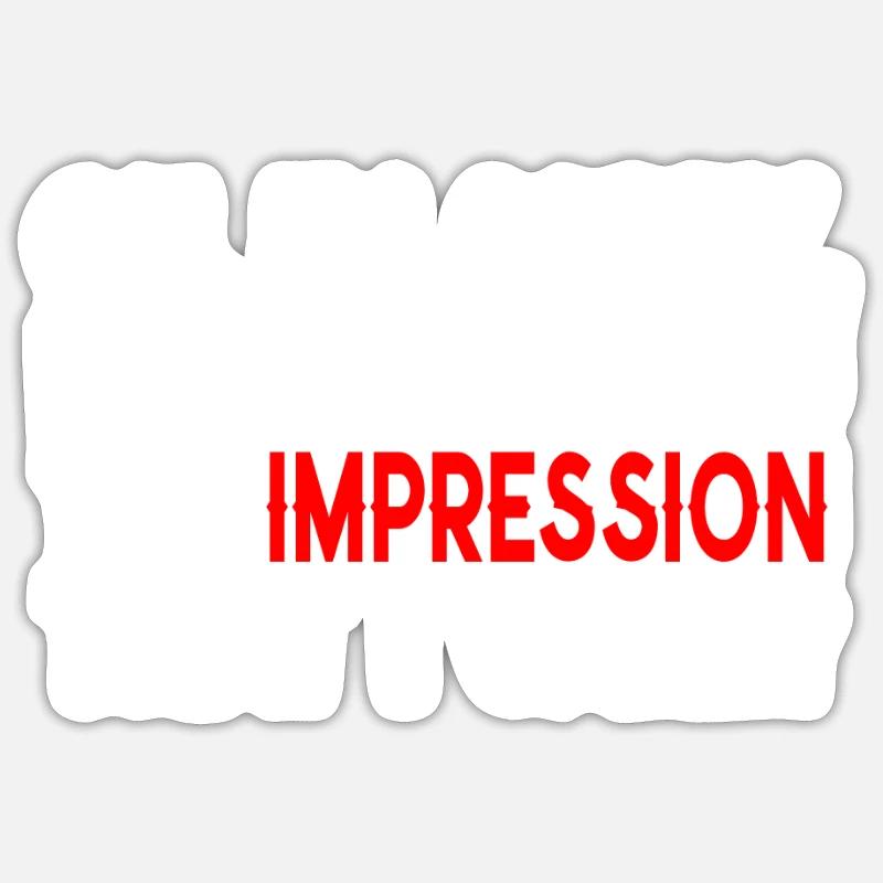 Indifférence, Sarcasme, Attitude différente - Sticker taille S (10 x 10 cm) - blanc mat