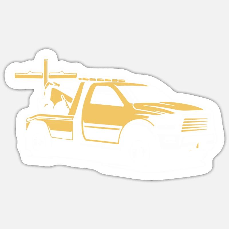 Abschleppdienst Abschlepper Sticker Größe S (10 x 10 cm)