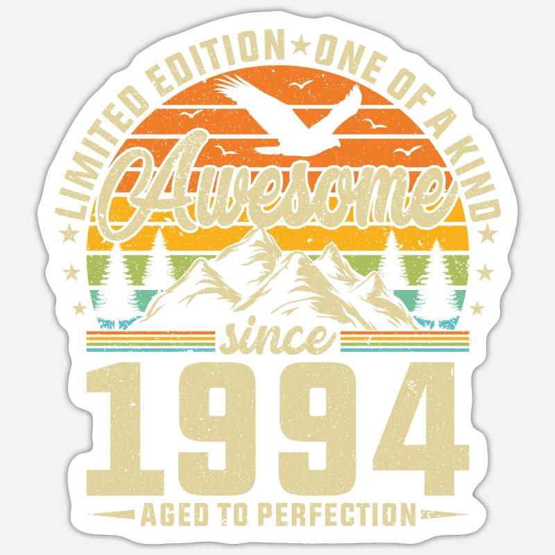 1994 - Birthday Legend - Sticker size S (10 x 10 cm) - white matte