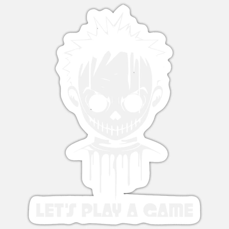 Spooky Puppet: Let's Play a Game Sticker size S (10 x 10 cm)