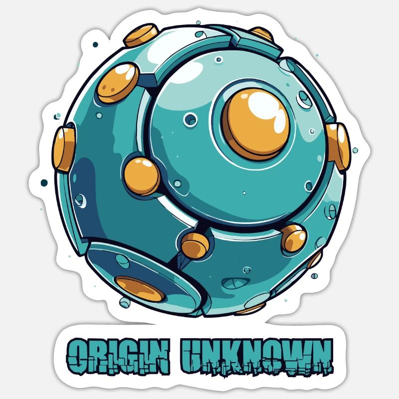 Round unknown object, origin unknown Sticker size S (10 x 10 cm)