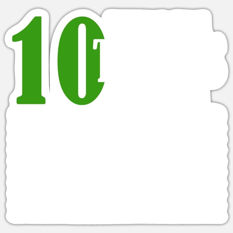 Binary Code Funny Programmer Saying Coding - Sticker Größe S (10 x 10 cm) - Mattweiß