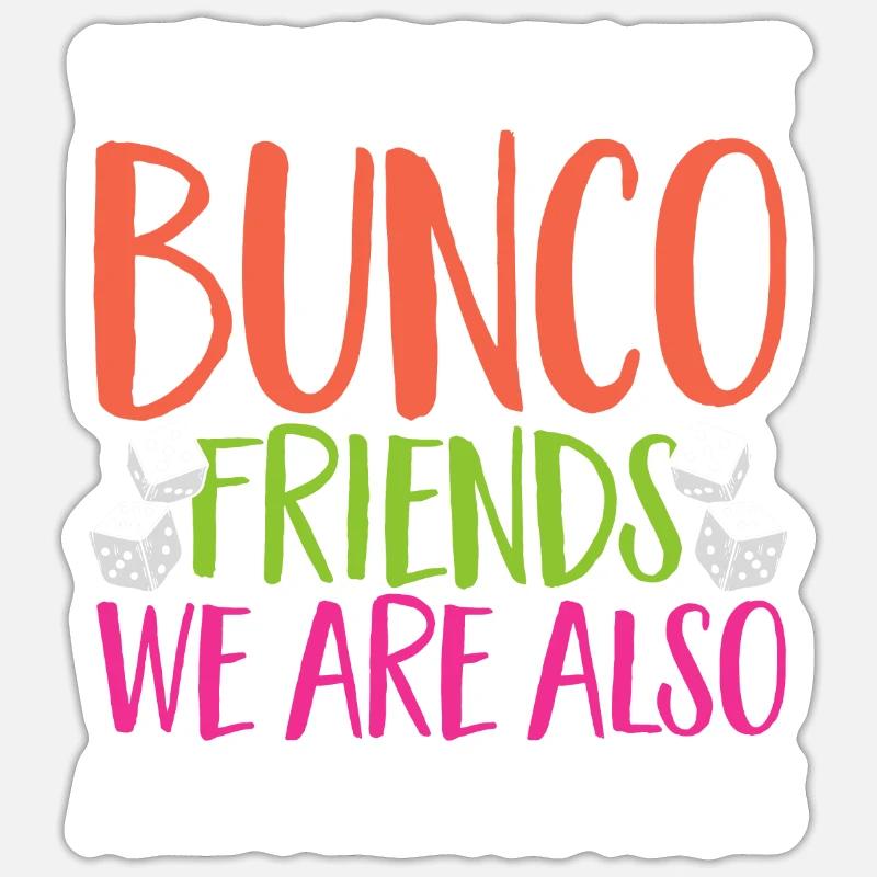 Bunco Dice Game - Sticker size S (10 x 10 cm) - white matte