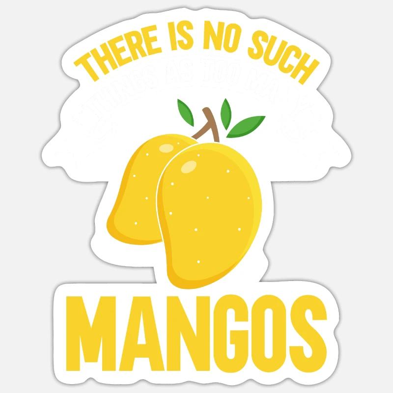 Mango Fruit Mango - Sticker size S (10 x 10 cm) - white matte