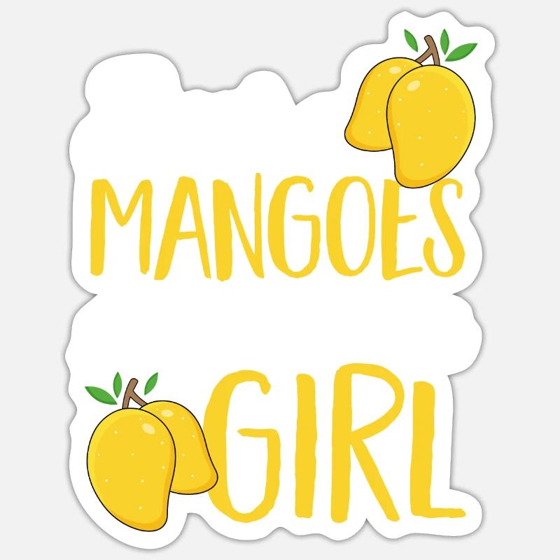 Mango Fruit Mango - Sticker size S (10 x 10 cm) - white matte