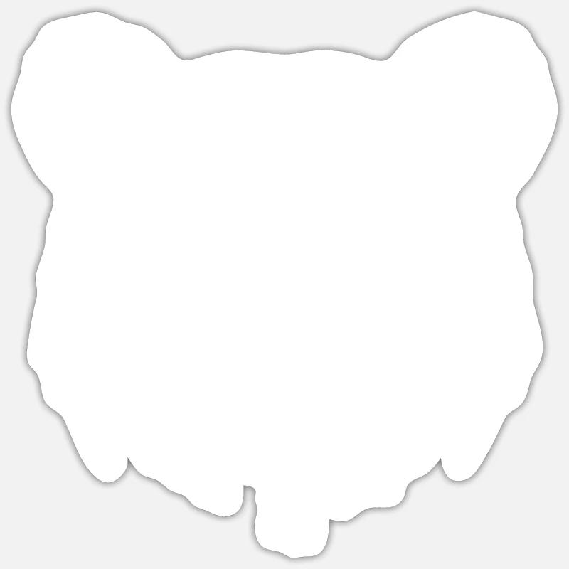 Bear Brown Bear - Sticker size S (10 x 10 cm) - white matte