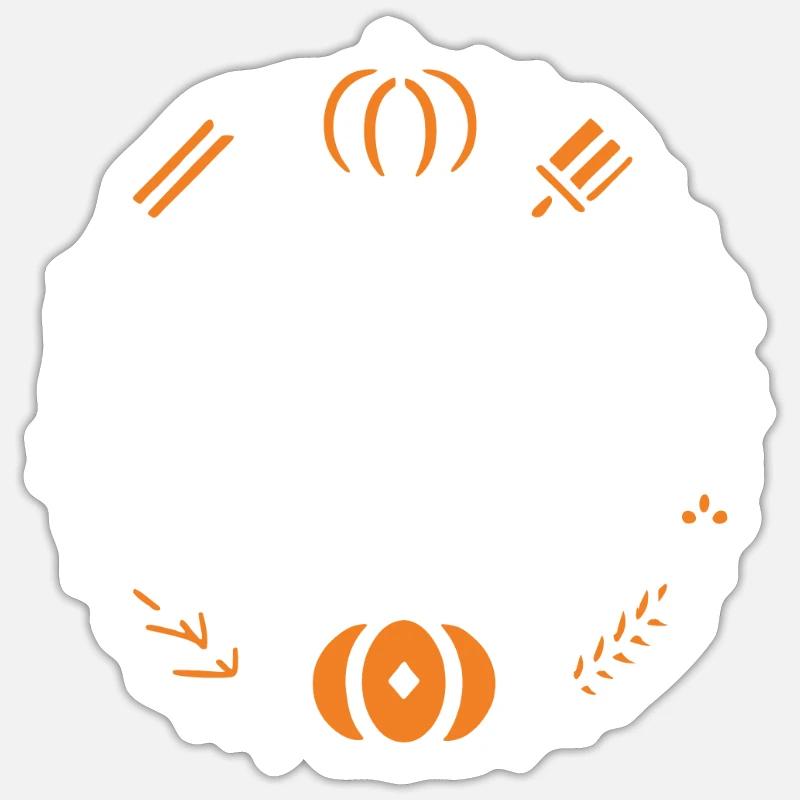 Pumpkin Spice and Everything Nice Sticker size S (10 x 10 cm)