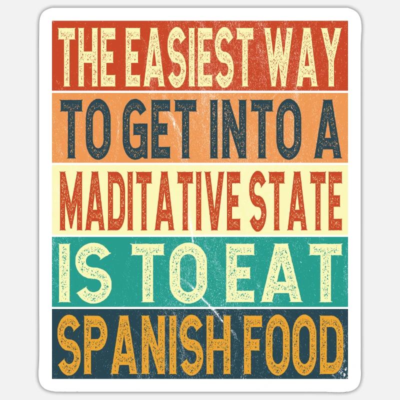 Spanisches Essen Sticker Größe S (10 x 10 cm)