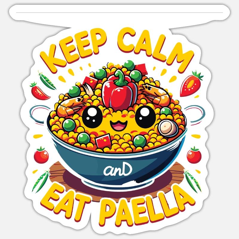 Spanisches Essen Sticker Größe S (10 x 10 cm)