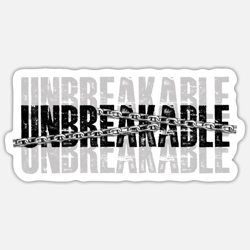 Incassable - Divorce - Sticker taille S (10 x 10 cm) - blanc mat