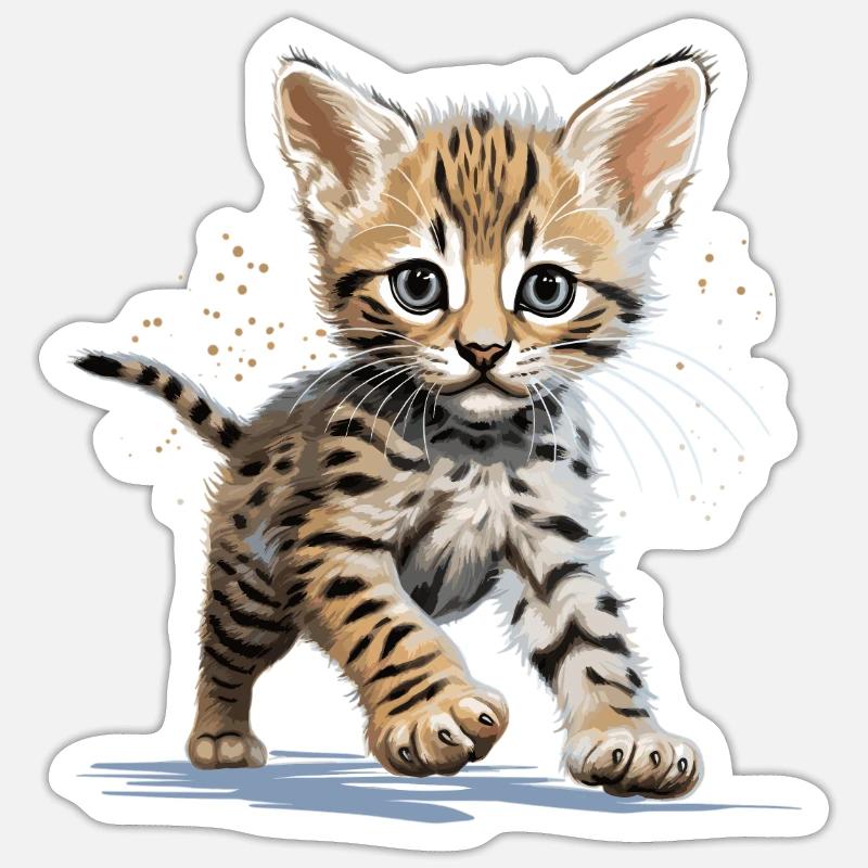 Savane - Sticker taille S (10 x 10 cm) - blanc mat