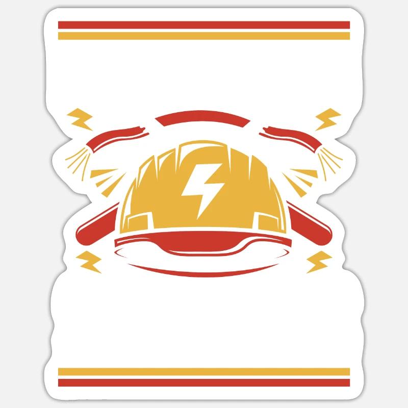 I Work With Strippers Electronics Technician Electrician Sticker size S (10 x 10 cm)