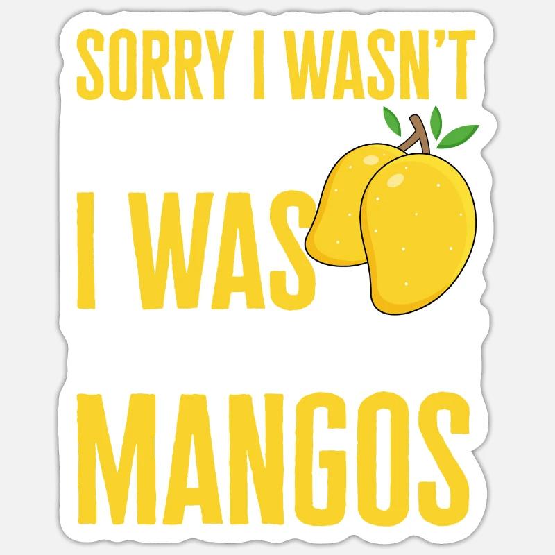 Mango Frucht Mango Sticker Größe S (10 x 10 cm)