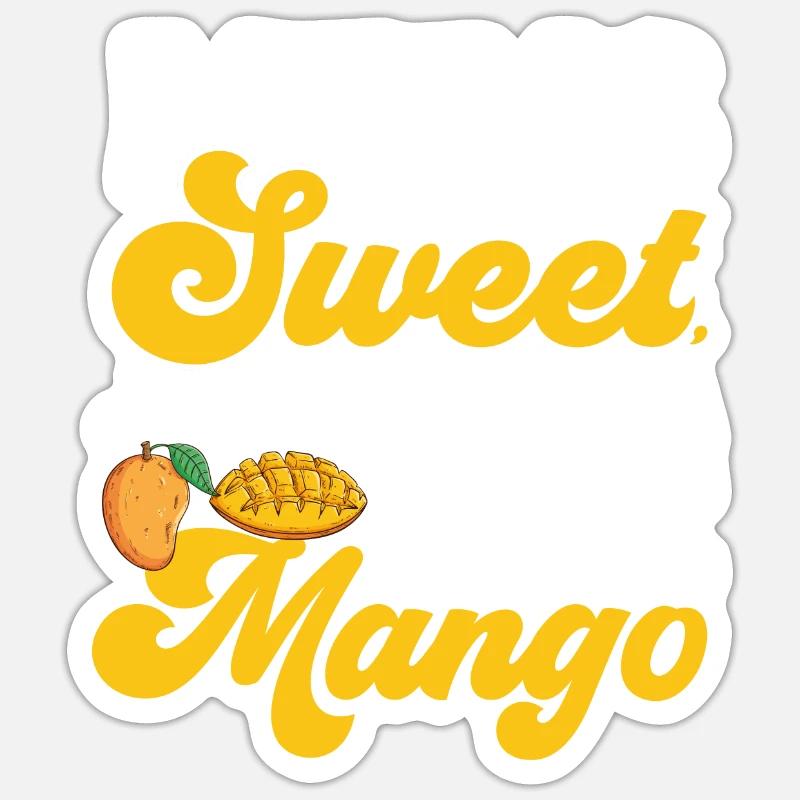 Mangue Fruit Mangue - Sticker taille S (10 x 10 cm) - blanc mat
