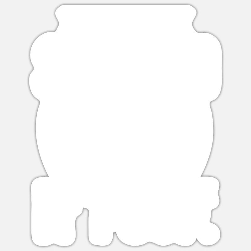 Gastroenterology Endoscopy Colonoscopy - Sticker size S (10 x 10 cm) - white matte