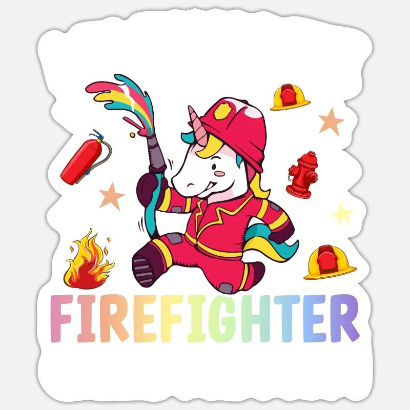 Firefighting Sticker size S (10 x 10 cm)