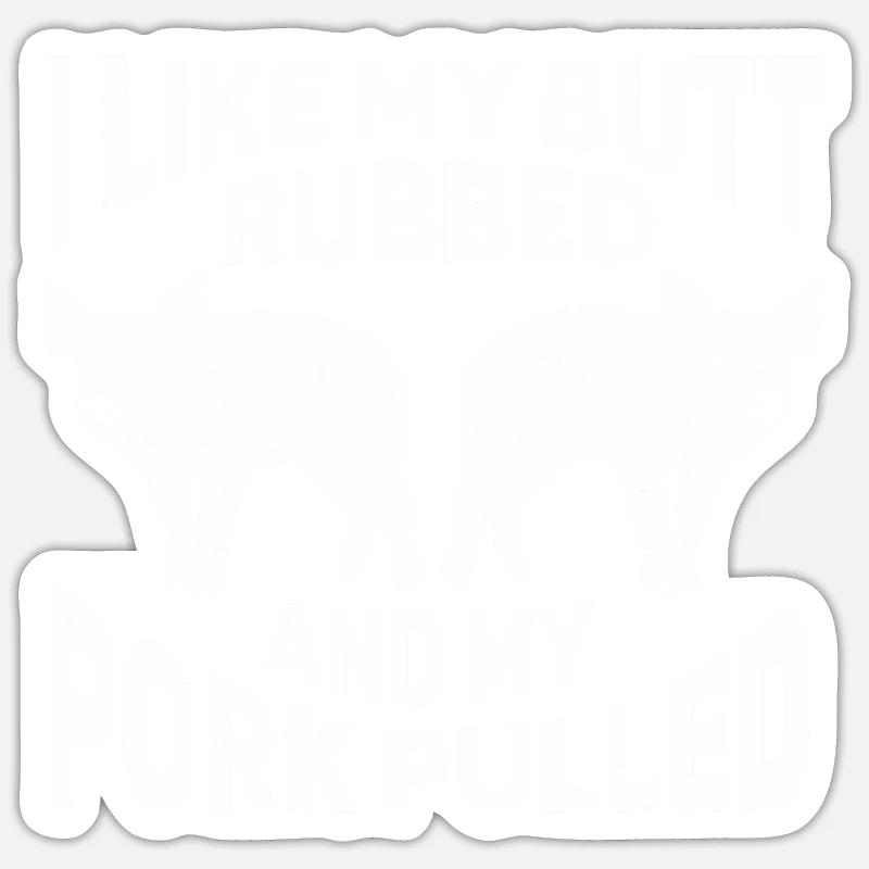 BBQ Pulled Pork Schwein Grill Sticker Größe S (10 x 10 cm)