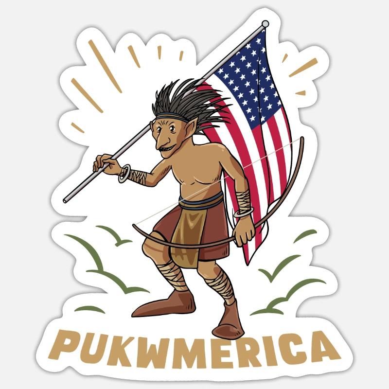 Folklore, créatures mythiques, Indiens Sticker taille S (10 x 10 cm)