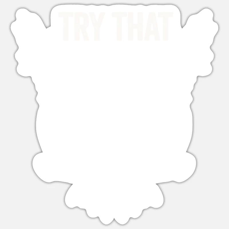 Versuchen Sie das in einer Kleinstadt American Flag Eagle Sticker Größe S (10 x 10 cm)
