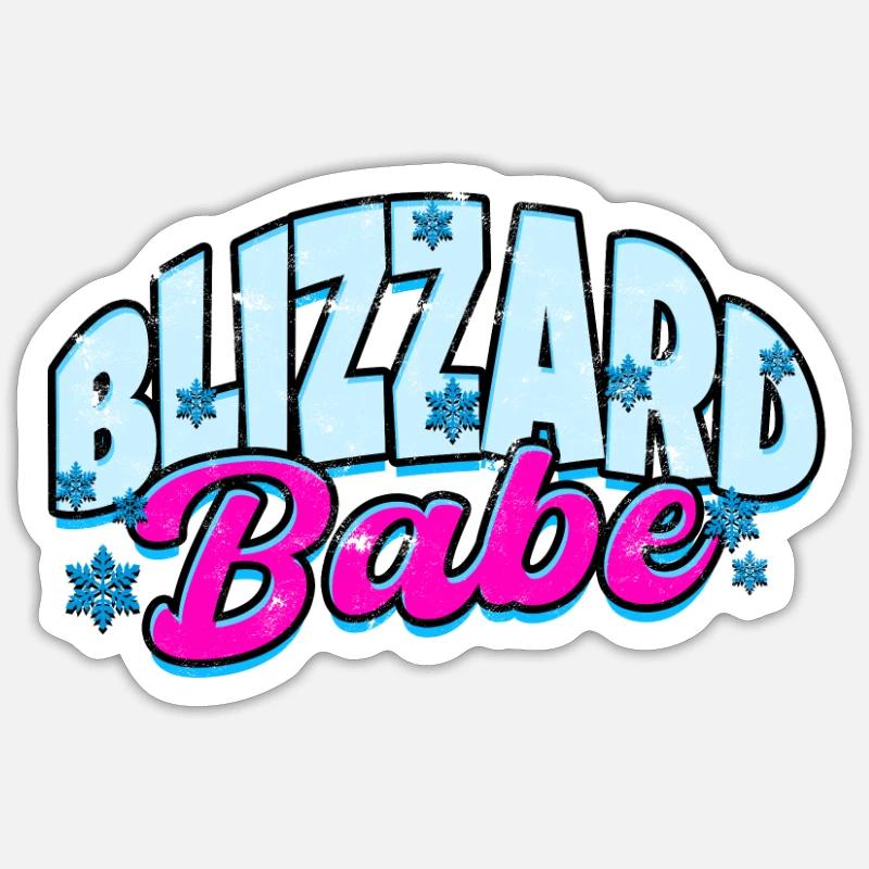 Blizzard Babe - Snow - Sticker size S (10 x 10 cm) - white matte