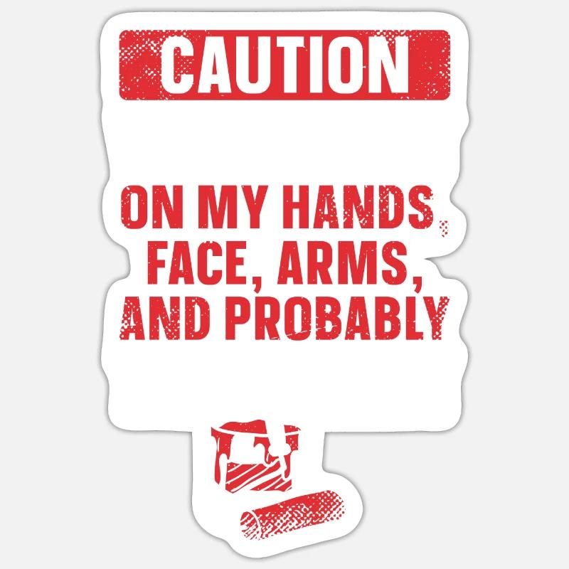 House Painter Decorator Caution Sticker Größe S (10 x 10 cm)