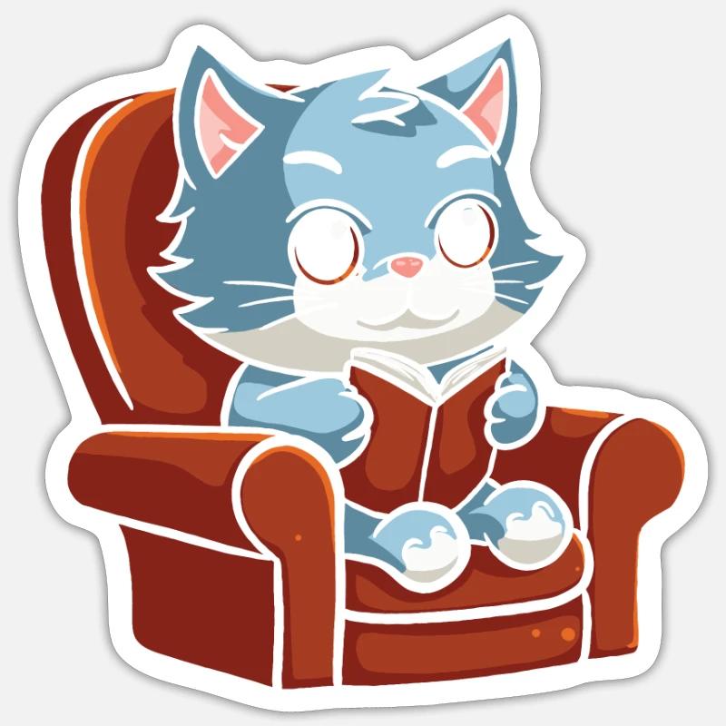 Chat Mignon Sticker taille S (10 x 10 cm)