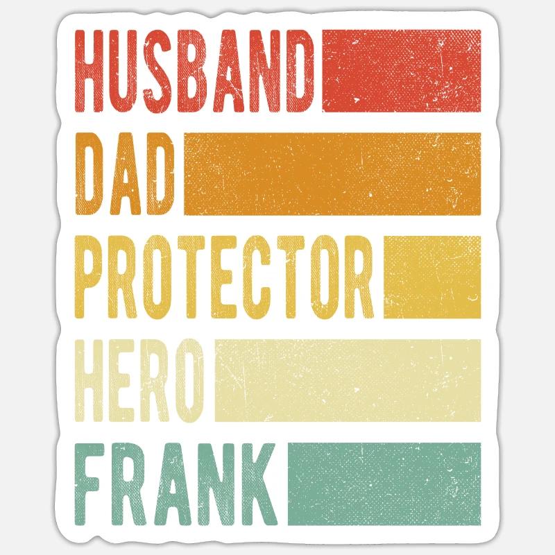 Frank Name Dad Gift Sticker size S (10 x 10 cm)