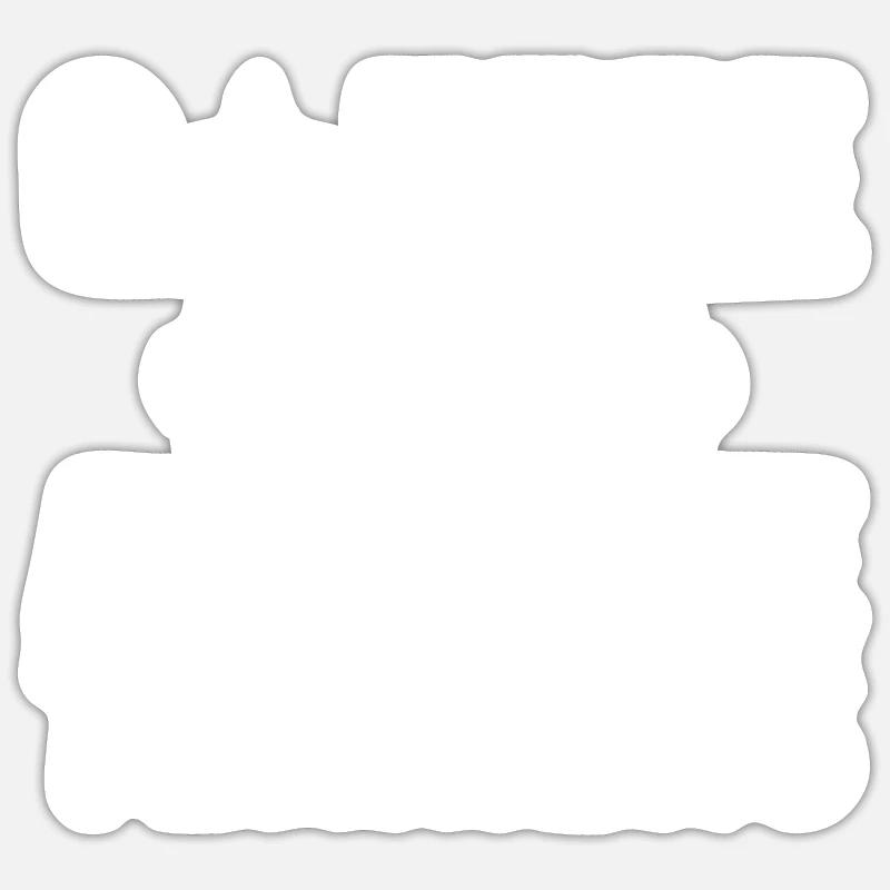 Cadeaux Airedale Terrier - Sticker taille S (10 x 10 cm) - blanc mat